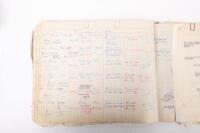 HAMILTON GROUP: A rare and important Hamilton Porsche Group original delivery book containing vehicle data entries starting from 1957 up to 1963, also includes some business correspondence mainly from the same timeframe - 87
