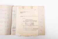 HAMILTON GROUP: A rare and important Hamilton Porsche Group original delivery book containing vehicle data entries starting from 1957 up to 1963, also includes some business correspondence mainly from the same timeframe - 88