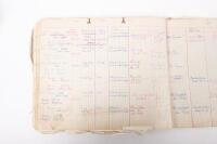 HAMILTON GROUP: A rare and important Hamilton Porsche Group original delivery book containing vehicle data entries starting from 1957 up to 1963, also includes some business correspondence mainly from the same timeframe - 89