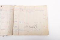 HAMILTON GROUP: A rare and important Hamilton Porsche Group original delivery book containing vehicle data entries starting from 1957 up to 1963, also includes some business correspondence mainly from the same timeframe - 90