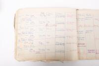 HAMILTON GROUP: A rare and important Hamilton Porsche Group original delivery book containing vehicle data entries starting from 1957 up to 1963, also includes some business correspondence mainly from the same timeframe - 93