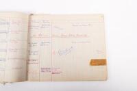 HAMILTON GROUP: A rare and important Hamilton Porsche Group original delivery book containing vehicle data entries starting from 1957 up to 1963, also includes some business correspondence mainly from the same timeframe - 94