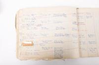 HAMILTON GROUP: A rare and important Hamilton Porsche Group original delivery book containing vehicle data entries starting from 1957 up to 1963, also includes some business correspondence mainly from the same timeframe - 95