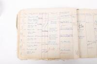 HAMILTON GROUP: A rare and important Hamilton Porsche Group original delivery book containing vehicle data entries starting from 1957 up to 1963, also includes some business correspondence mainly from the same timeframe - 97