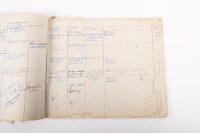 HAMILTON GROUP: A rare and important Hamilton Porsche Group original delivery book containing vehicle data entries starting from 1957 up to 1963, also includes some business correspondence mainly from the same timeframe - 100