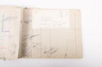 HAMILTON GROUP: A rare and important Hamilton Porsche Group original delivery book containing vehicle data entries starting from 1957 up to 1963, also includes some business correspondence mainly from the same timeframe - 102