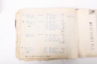 HAMILTON GROUP: A rare and important Hamilton Porsche Group original delivery book containing vehicle data entries starting from 1957 up to 1963, also includes some business correspondence mainly from the same timeframe - 109
