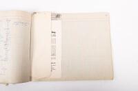 HAMILTON GROUP: A rare and important Hamilton Porsche Group original delivery book containing vehicle data entries starting from 1957 up to 1963, also includes some business correspondence mainly from the same timeframe - 110