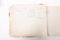HAMILTON GROUP: A rare and important Hamilton Porsche Group original delivery book containing vehicle data entries starting from 1957 up to 1963, also includes some business correspondence mainly from the same timeframe - 111