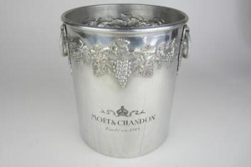 MOET & CHANDON: A pressed metal Moet & Chandon twin-handled ice bucket