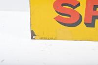 SHELL: An original enamel Shell 'Spirit For Motors' sign by Simpson & Son Ltd Adelaide, 46cm high, 123cm wide - 5