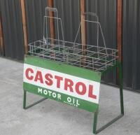 CASTROL: An original Castrol twelve bottle rack with enamel sign to front&nbsp; - 2