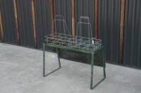 CASTROL: An original Castrol twelve bottle rack with enamel sign to front&nbsp; - 4