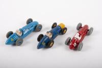 DINKY TOYS: A group of three c1950s Dinky Toys open wheel racers including No.23H 'Ferrari', No.23K 'Talbot Lago' and No.23N 'Maserati'&nbsp; - 2