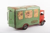 TRI-ANG: A large original c1950s Tri-ang tin plate Transport Van No.200 made in England by Lines Bros London, approx 47cm long, 25cm high - 2