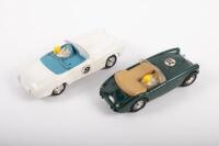 SCALEXTRIC: Two c1960s Tria-ang Scalextric slot cars including a Austin Healey 3000 and a Mercedes-Benz 190SL - 2