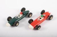 SCALEXTRIC: Two c1960s Tri-ang Scalextric&nbsp;slot cars including No.C73 Porsche 804 & No.C72 BRM P48