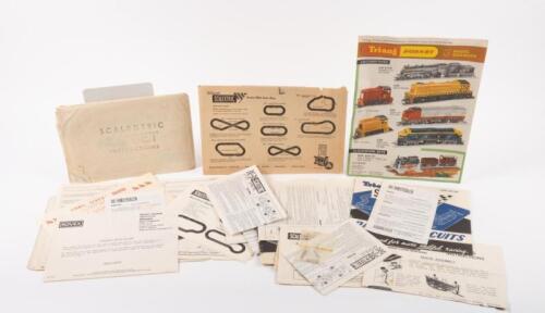 MANUALS: A group lot of various c1960s-1970s Scalextric instruction and maintence manuals for cars, track sets and items
