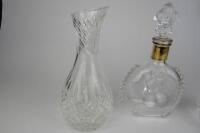 CRYSTAL: Three crystal and glass decanters - 2