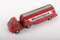 MOBILGAS: A Corgi Major Toys No.1110 Mobil Gas Petrol Tanker with Big Unit Bedford Tractor cab, 19cm long