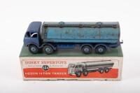 DINKY TOYS: A c1950s Dinky Supertoys No.504 Foden 14-Ton Tanker in two tone blue, with original box
