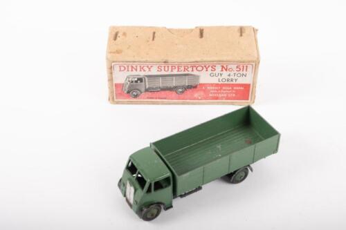 DINKY TOYS: A c1950s Dinky Supertoys No.511 Guy 4-Ton Lorry in green, within original box