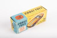 CORGI: A nice original c1960s Corgi Toys no.312 'E' Type Jaguar - Competition Model in silver chrome, within original box - 3