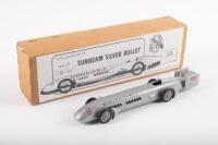 SUNBEAM SILVER BULLET: A 1:43 scale 1930 Sunbeam silver bullet land speed record model car, limited&nbsp;edition of 50 pieces