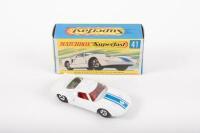MATCHBOX: A c1970s Matchbox Superfast No.41 Ford GT in white, within original box