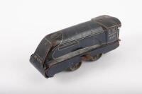 LOCOMOTIVE: A c1950s clockwork tin streamline locomotive No.4491