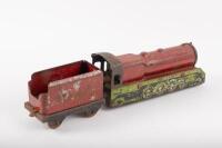 BOOMAROO: A c1950s original Australian Boomaroo 'The Flyer' locomotive with single tender, 37cm in length overall - 2
