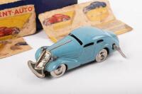 SHUCO: An original c1930s Shuco Patent Auto 1001 streamline wind up tin toy complete with key, 11cm long - 2