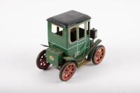 MODERN TOYS: A lithograph tin toy by Modern Toys Japan, lever driven, 13.5cm long - 2