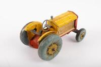 METTOY: A c1950s-1960s tin toy tractor by Mettoy England, 19cm long - 2