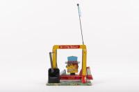 DRIVING ROBOT: An interesting c1950s 'Driving Robot' tin wind up toy, made in Japan