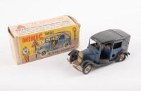 MINIC: An early clockwork tin Tri-ang Minic model of a Taxi, within original box