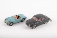 AIRFIX: Two small scale approx 1:43 plastic Airfix kit models&nbsp;including a Austin Healey Sprite&nbsp;and Renault