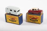 MATCHBOX MOKO LESNEY: A pair of Matchbox Moko lesney models, No.22 a Vauxhall Cresta, and No.23&nbsp;a Berkeley caravan, both in original boxes