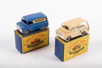 MATCHBOX MOKO LESNEY: A pair of Matchbox Moko lesney models, No.25 Bedford van with Dunlop livery, No.29 Bedford milk float, in original boxes&nbsp;