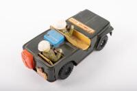 COMMAND JEEP: A Japanese tin toy Command Jeep, with two seated tin figures, c1960s-1970s. - 2