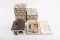 ACCESSORIES: Two original boxed 1960s Tri-ang Scalextric track accessories, including A201 'Event Board and Hut' and A211 'First Aid Hut'&nbsp;