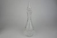 CRYSTAL: Three crystal and glass decanters - 7