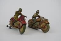 RACING: Two Technofix racing motorcycles c1936 plus GE-258 c1955.