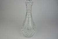 CRYSTAL: Three crystal and glass decanters - 9