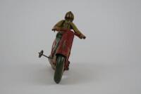 RACING: Technofix Speedway Motorcycle, RN 4, clockwork, made in US Zone Germany - 2
