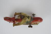 RACING: Technofix Speedway Motorcycle, RN 4, clockwork, made in US Zone Germany - 6