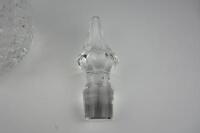 CRYSTAL: Three crystal and glass decanters - 10