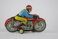 RACING: Racing Motorcycle AMB 701 made in Italy c1960, friction drive, 15 cms long - 2