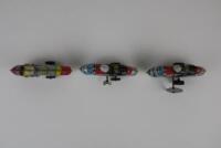 RACING: Three small racing motorcycles, 2 clockwork & one friction,made in Japan c1960s. - 7
