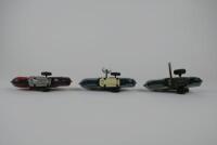 RACING: Three small racing motorcycles, 2 clockwork & one friction,made in Japan c1960s. - 8